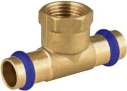 Brass Press Fit F.I. Tees image