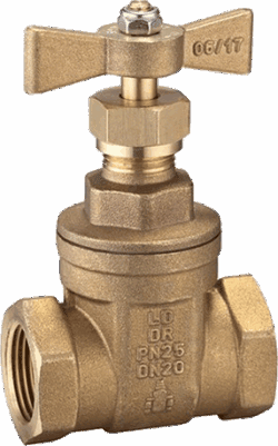 Brass T Handle Tested Gate Valves image