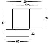 Havit Tivah Up Down Light Dimensions