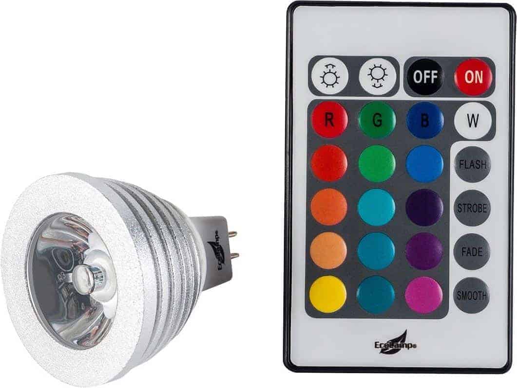 Havit HV95021 5.0W LED RGB MR16 Lamp (inc Remote)