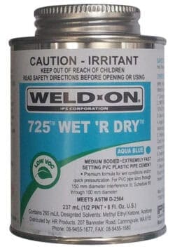 Weld-On 725 Wet ‘R Dry PVC Pipe Cement image