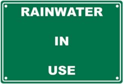 220mm x 150mm Colorbond Rainwater Sign image